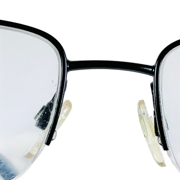 Emporio Armani Half Rim Designer Eyeglasses EA1029 56 18 140 Black Frames Used - Picture 8 of 15